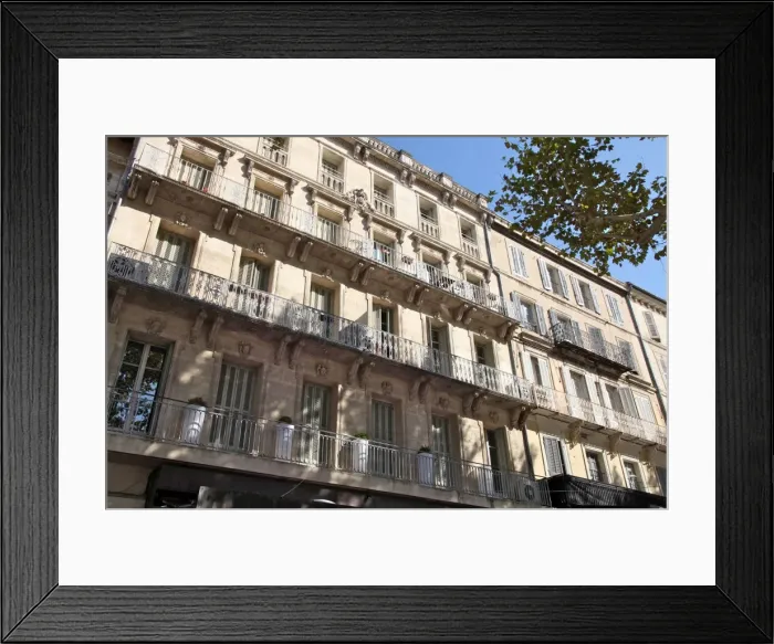 Framed Print : Terraces, Old City, Avignon, Rhone Valley, Provence, France, Europe
