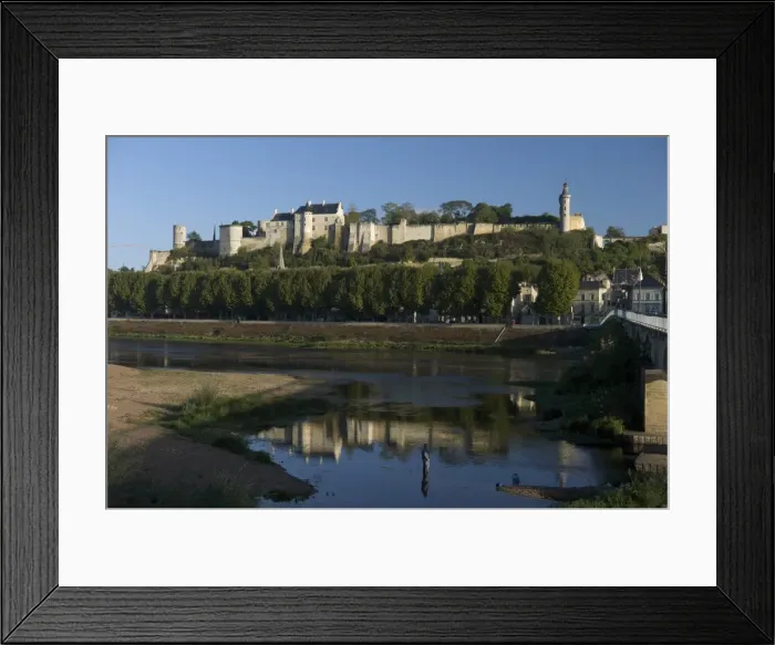 Framed Print : Chateau and River Vienne, Chinon, Indre-et-Loire, Touraine, France, Europe Framed Print : Chateau and River Vienne, Chinon, Indre-et-Loire, Touraine, France, Europe
