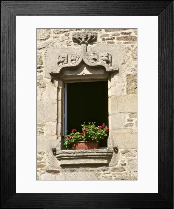 Framed Print : Detail of window in inner courtyard, Beaumanoir Mansion house, Dinan, Brittany, France, Europe Framed Print : Detail of window in inner courtyard, Beaumanoir Mansion house, Dinan, Brittany, France, Europe