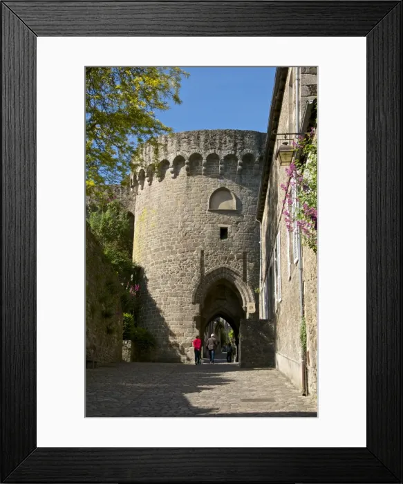 Framed Print : Jerzual fortified entrance gate dating from the 13th century, Dinan, Brittany, France, Europe Framed Print : Jerzual fortified entrance gate dating from the 13th century, Dinan, Brittany, France, Europe