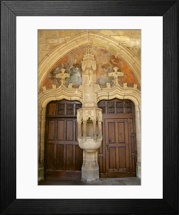 Framed Print : Painted porch, St. Melaine church dating from the 15th century, flamboyant gothic, Morlaix, Finistere, Brittany, France, Europe Framed Print : Painted porch, St. Melaine church dating from the 15th century, flamboyant gothic, Morlaix, Finistere, Brittany, France, Europe
