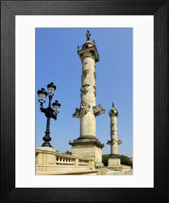 Framed Print : Rostrale Columns, Esplanade Des Quinconces, Bordeaux, UNESCO World Heritage Site, Gironde, Aquitaine, France, Europe Framed Print : Rostrale Columns, Esplanade Des Quinconces, Bordeaux, UNESCO World Heritage Site, Gironde, Aquitaine, France, Europe