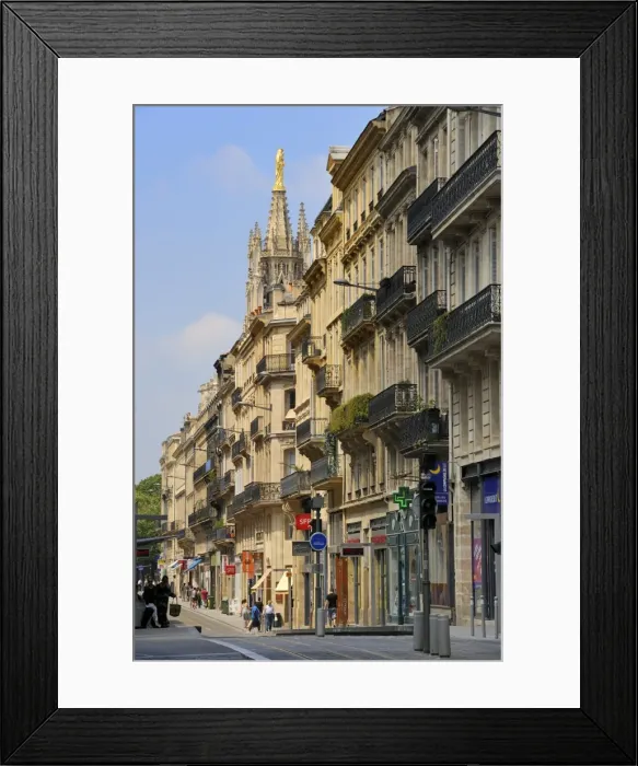 Framed Print : Cours d Alsace et Lorraine with Tour Pey-Berland behind, Bordeaux, UNESCO World Heritage Site, Gironde, Aquitaine, France, Europe Framed Print : Cours d Alsace et Lorraine with Tour Pey-Berland behind, Bordeaux, UNESCO World Heritage Site, Gironde, Aquitaine, France, Europe