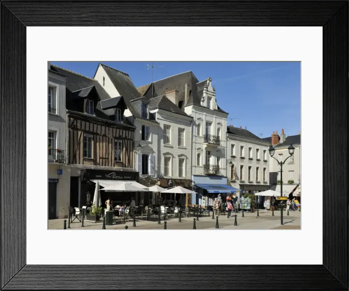 Framed Print : Place Michel Debre, Amboise, UNESCO World Heritage Site, Indre-et-Loire, Centre, France, Europe Framed Print : Place Michel Debre, Amboise, UNESCO World Heritage Site, Indre-et-Loire, Centre, France, Europe