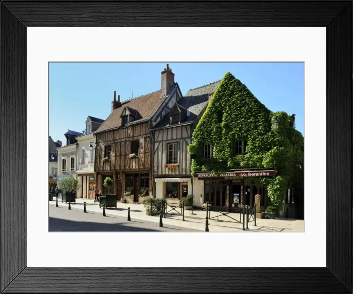 Framed Print : Medieval half-timbered buildings, Amboise, UNESCO World Heritage Site, Indre-et-Loire, Centre, France, Europe Framed Print : Medieval half-timbered buildings, Amboise, UNESCO World Heritage Site, Indre-et-Loire, Centre, France, Europe