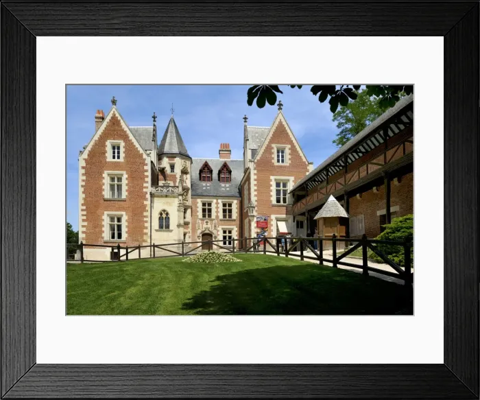 Framed Print : Leonardo da Vincis House and Museum, Clos Luce, Parc Leonardo da Vinci, Amboise, Indre-et-Loire, Loire Valley, Centre, France, Europe Framed Print : Leonardo da Vincis House and Museum, Clos Luce, Parc Leonardo da Vinci, Amboise, Indre-et-Loire, Loire Valley, Centre, France, Europe