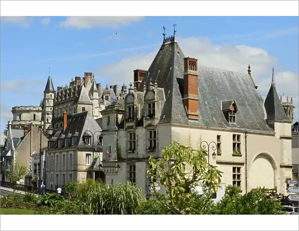 Chateau d Amboise and town buildings, Amboise, UNESCO World Heritage Site, Indre-et-Loire, Loire Valley, Centre, France, Europe