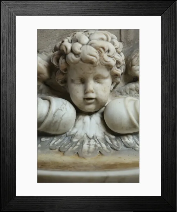 Framed Print : The 17th century holy water font, St. Germain l Auxerrois church, Paris, France, Europe Framed Print : The 17th century holy water font, St. Germain l Auxerrois church, Paris, France, Europe
