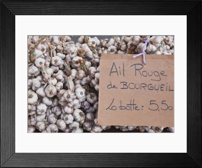 Framed Print : Bulbs of garlic on sale at a market in Tours, Indre-et-Loire, Loire Valley, France, Europe Framed Print : Bulbs of garlic on sale at a market in Tours, Indre-et-Loire, Loire Valley, France, Europe