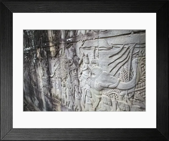 Framed Print : Carvings in stone depicting a king riding an elephant, Angkor Wat, UNESCO World Heritage Site, Siem Reap, Cambodia, Indochina, Southeast Asia, Asia Framed Print : Carvings in stone depicting a king riding an elephant, Angkor Wat, UNESCO World Heritage Site, Siem Reap, Cambodia, Indochina, Southeast Asia, Asia