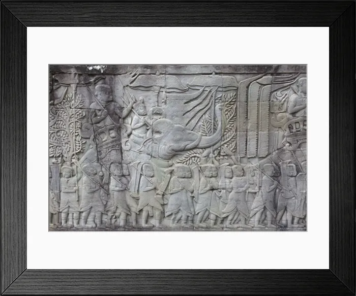 Framed Print : Carvings in stone depicting a king riding an elephant, Angkor Wat, UNESCO World Heritage Site, Siem Reap, Cambodia, Indochina, Southeast Asia, Asia Framed Print : Carvings in stone depicting a king riding an elephant, Angkor Wat, UNESCO World Heritage Site, Siem Reap, Cambodia, Indochina, Southeast Asia, Asia