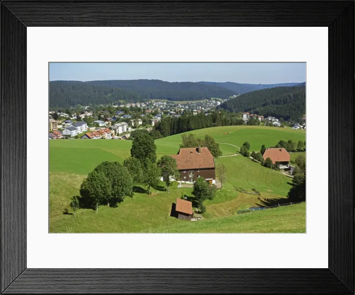 Framed Print : View of Furtwangen, Black Forest, Baden-Wurttemberg, Germany, Europe Framed Print : View of Furtwangen, Black Forest, Baden-Wurttemberg, Germany, Europe