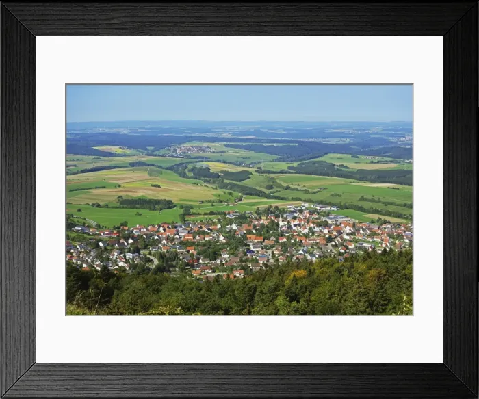 Framed Print : View of Denkingen and Baar from Dreifaltigkeitsberg, Baden-Wurttemberg, Germany, Europe Framed Print : View of Denkingen and Baar from Dreifaltigkeitsberg, Baden-Wurttemberg, Germany, Europe