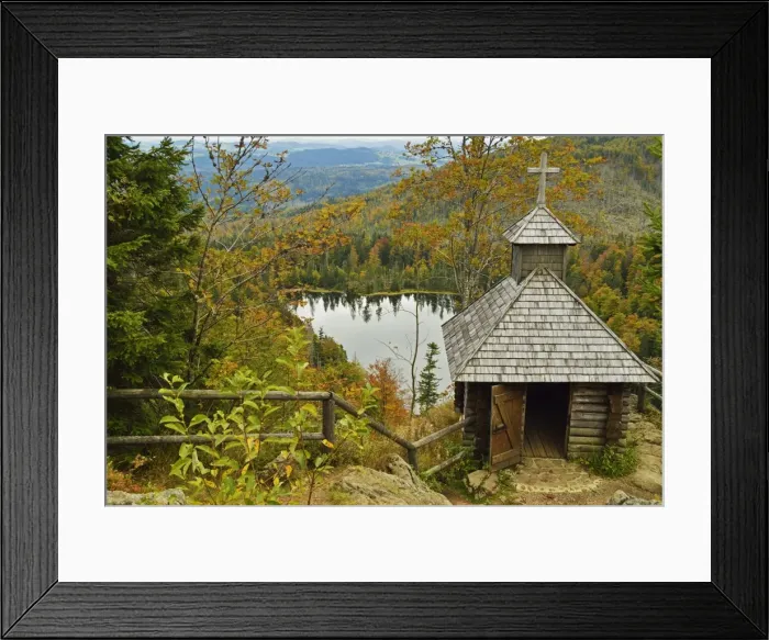 Framed Print : Rachelsee (Rachel Lake) and Rachelkapelle (chapel), Grosser Rachel, Bavarian Forest National Park, Bavarian Forest, Bavaria, Germany, Europe Framed Print : Rachelsee (Rachel Lake) and Rachelkapelle (chapel), Grosser Rachel, Bavarian Forest National Park, Bavarian Forest, Bavaria, Germany, Europe
