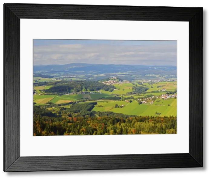 Framed Print : View from Oberfrauenwald of Bavarian Forest, Bavaria, Germany, Europe Framed Print : View from Oberfrauenwald of Bavarian Forest, Bavaria, Germany, Europe