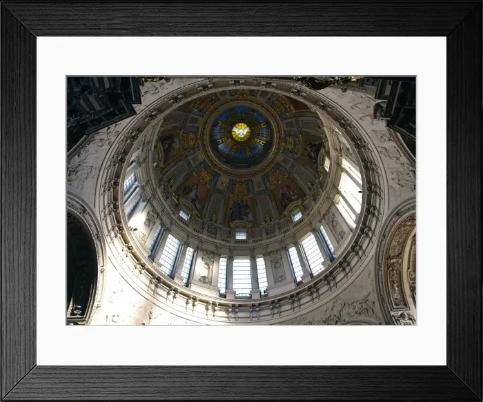 Framed Print : The dome, inside Berlins Cathedral, Berlin, Germany, Europe