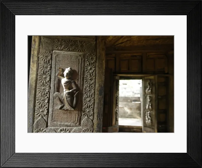 Framed Print : Shwenandaw Monastery, Mandalay city, Mandalay Division, Republic of the Union of Myanmar (Burma), Asia