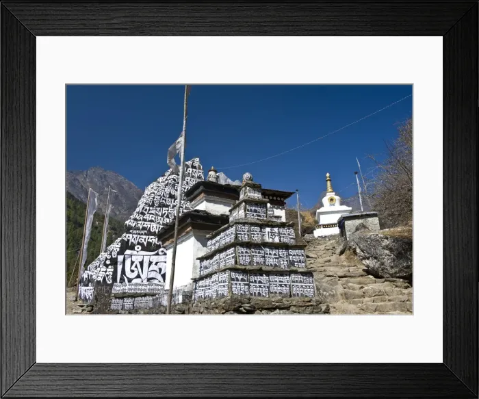 Framed Print : Mani Walls, Solu Khumbu Region, Nepal, Asia Framed Print : Mani Walls, Solu Khumbu Region, Nepal, Asia