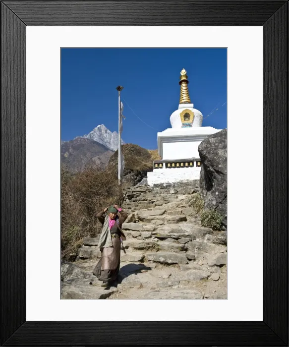 Framed Print : Buddhist Stupa, Solu Khumbu Region, Nepal, Himalayas, Asia Framed Print : Buddhist Stupa, Solu Khumbu Region, Nepal, Himalayas, Asia