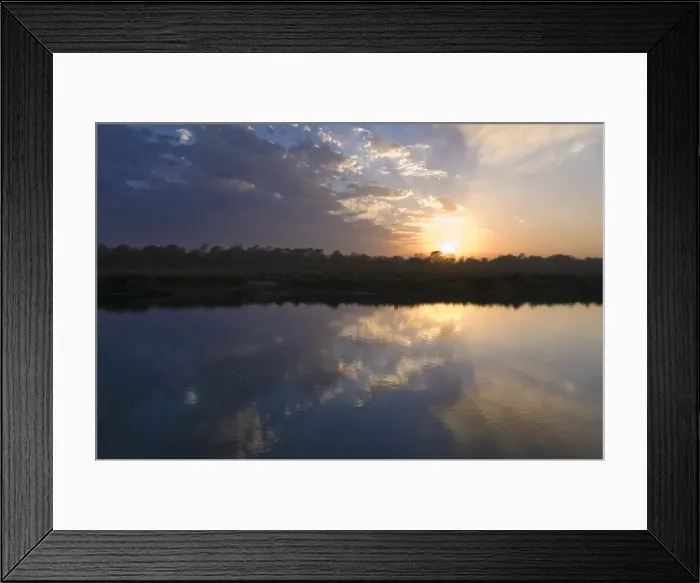 Framed Print : Sunset over Chitwan National Park, UNESCO World Heritage Site, Western Terai, Nepal, Asia Framed Print : Sunset over Chitwan National Park, UNESCO World Heritage Site, Western Terai, Nepal, Asia