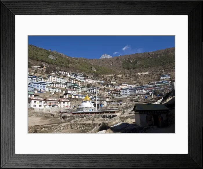 Framed Print : Namche Bazaar, Solu Khumbu Region, Nepal, Himalayas, Asia Framed Print : Namche Bazaar, Solu Khumbu Region, Nepal, Himalayas, Asia