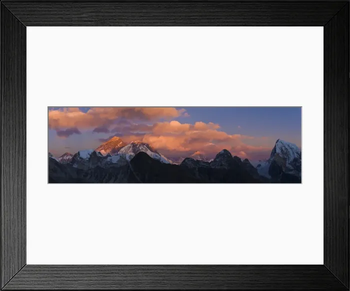Framed Print : View from Gokyo Ri (5300 metres), Mt Everest (8850 metres) / Mt Lhotse (8501 metres), Dudh Kosi Valley, Solu Khumbu (Everest) Region, Nepal, Himalayas, Asia Framed Print : View from Gokyo Ri (5300 metres), Mt Everest (8850 metres) / Mt Lhotse (8501 metres), Dudh Kosi Valley, Solu Khumbu (Everest) Region, Nepal, Himalayas, Asia