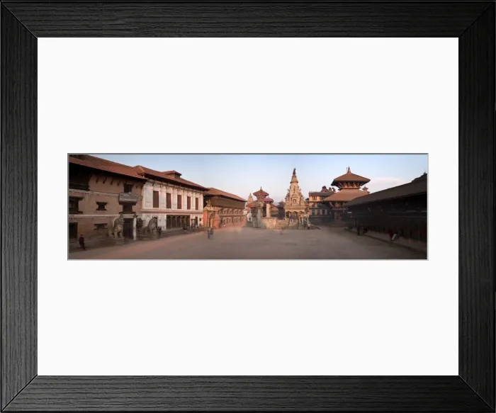 Framed Print : Durbar Square, Bhaktapur, UNESCO World Heritage Site, Nepal, Asia