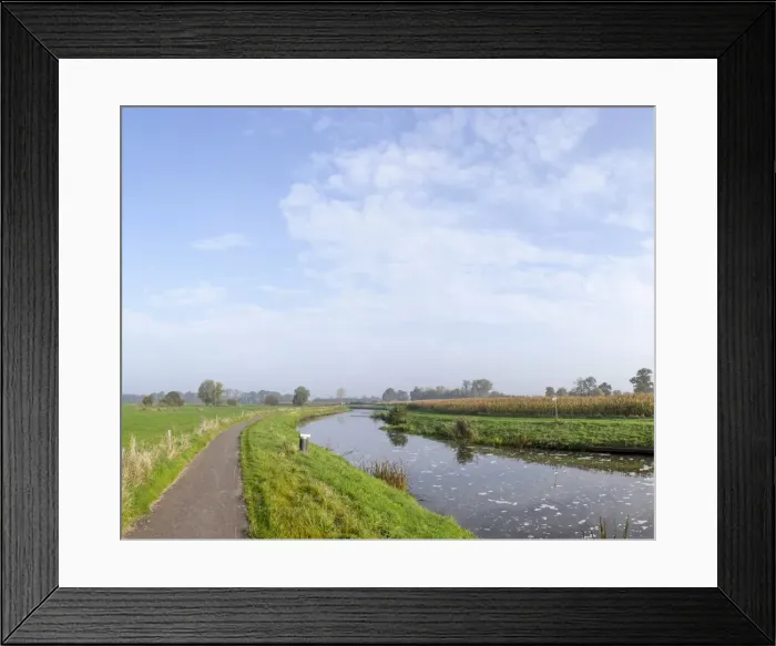 Framed Print : Countryside cycle path along the River Mark, Breda, North Brabant, The Netherlands (Holland), Europe Framed Print : Countryside cycle path along the River Mark, Breda, North Brabant, The Netherlands (Holland), Europe