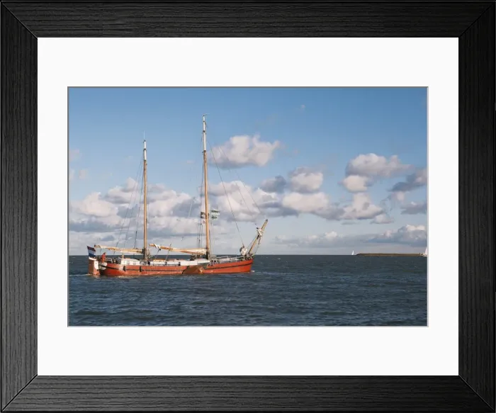 Framed Print : Traditional Dutch merchant ship on the IJselmeer lake, Volendam, North Holland Province, The Netherlands (Holland), Europe Framed Print : Traditional Dutch merchant ship on the IJselmeer lake, Volendam, North Holland Province, The Netherlands (Holland), Europe