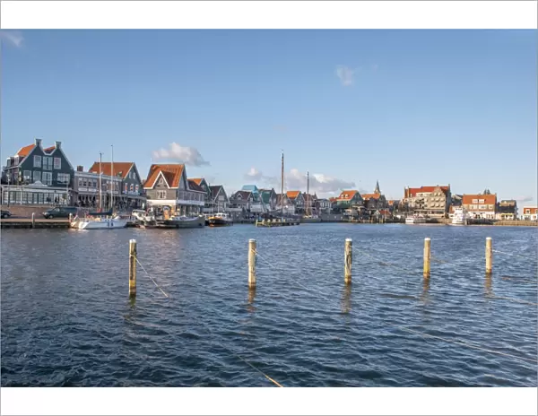Volendam harbour, North Holland, The Netherlands (Holland), Europe