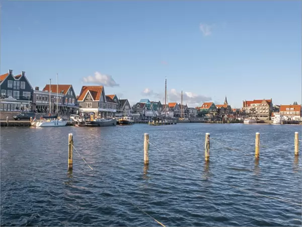 Volendam harbour, North Holland, The Netherlands (Holland), Europe