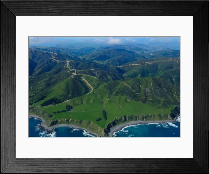 Framed Print : View of Wellington from the air, North Island, New Zealand, Pacific Framed Print : View of Wellington from the air, North Island, New Zealand, Pacific