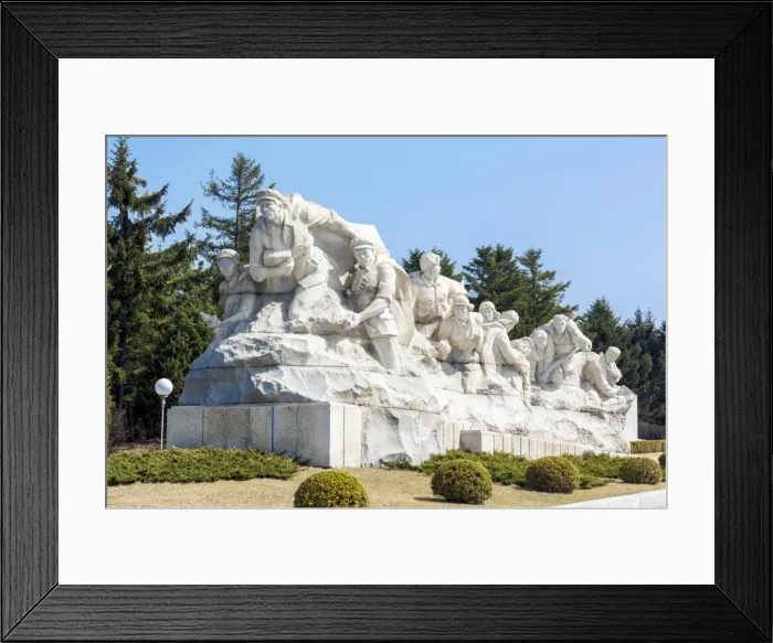 Framed Print : Revolutionary Martyrs Cemetery, Democratic Peoples Republic of Korea (DPRK), Pyongyang, North Korea, Asia