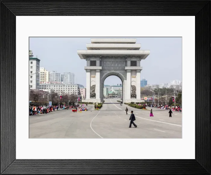 Framed Print : Street celebrations in front of the Arc of Triumph on the 100th anniversary of the birth of President Kim Il Sung, April 15th 2012, Pyongyang, Democratic Peoples Republic of Korea (DPRK), North Korea, Asia Framed Print : Street celebrations in front of the Arc of Triumph on the 100th anniversary of the birth of President Kim Il Sung, April 15th 2012, Pyongyang, Democratic Peoples Republic of Korea (DPRK), North Korea, Asia