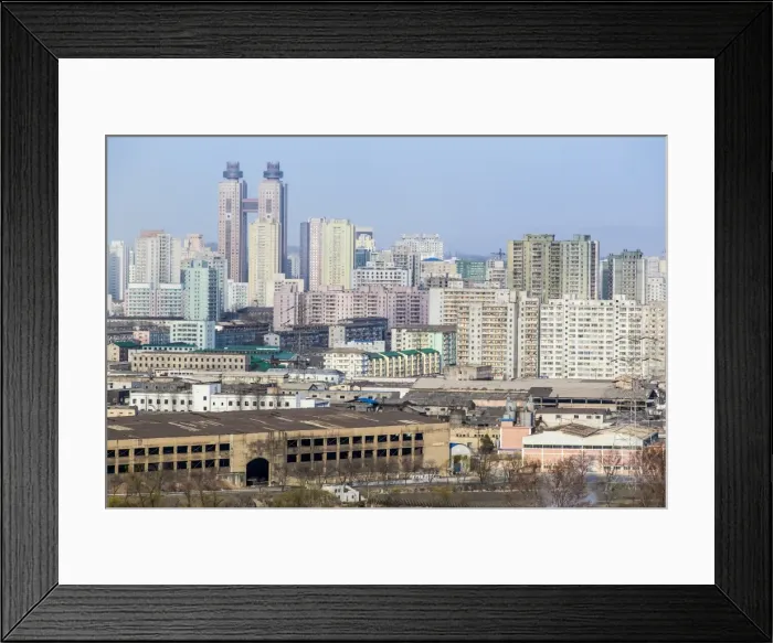 Framed Print : City apartment buildings, Pyongyang, Democratic Peoples Republic of Korea (DPRK), North Korea, Asia Framed Print : City apartment buildings, Pyongyang, Democratic Peoples Republic of Korea (DPRK), North Korea, Asia