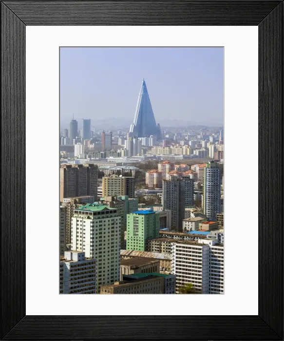 Framed Print : Pyongyang skyline and the Ryugyong Hotel, Pyongyang, Democratic Peoples Republic of Korea (DPRK), North Korea, Asia Framed Print : Pyongyang skyline and the Ryugyong Hotel, Pyongyang, Democratic Peoples Republic of Korea (DPRK), North Korea, Asia
