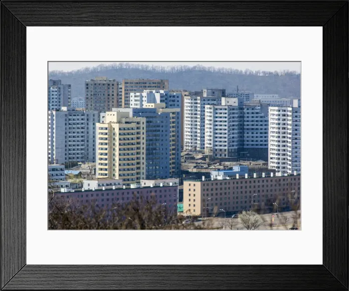 Framed Print : Apartment buildings, Pyongyang, Democratic Peoples Republic of Korea (DPRK), North Korea, Asia Framed Print : Apartment buildings, Pyongyang, Democratic Peoples Republic of Korea (DPRK), North Korea, Asia