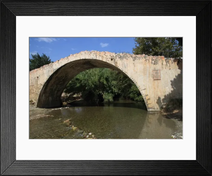 Framed Print : Old bridge at Preveli, Chania province, Crete, Greek Islands, Greece, Europe Framed Print : Old bridge at Preveli, Chania province, Crete, Greek Islands, Greece, Europe