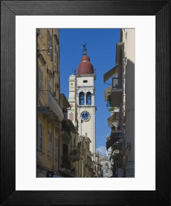 Framed Print : St. Spyridion Church Bell Tower, Corfu Town, Corfu, Ionian Islands, Greek Islands, Greece, Europe Framed Print : St. Spyridion Church Bell Tower, Corfu Town, Corfu, Ionian Islands, Greek Islands, Greece, Europe
