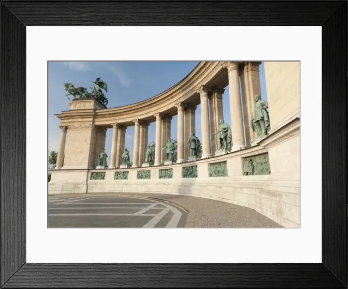 Framed Print : Statues of Hungarian historical leaders, Millennium Monument, Hosok Tere (Heroes Square), Budapest, Hungary, Europe Framed Print : Statues of Hungarian historical leaders, Millennium Monument, Hosok Tere (Heroes Square), Budapest, Hungary, Europe