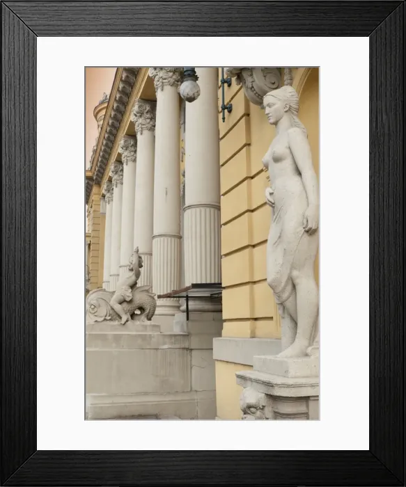 Framed Print : Statues and decorations around entrance of Szechenyi Baths, City Park, Budapest, Hungary, Europe Framed Print : Statues and decorations around entrance of Szechenyi Baths, City Park, Budapest, Hungary, Europe