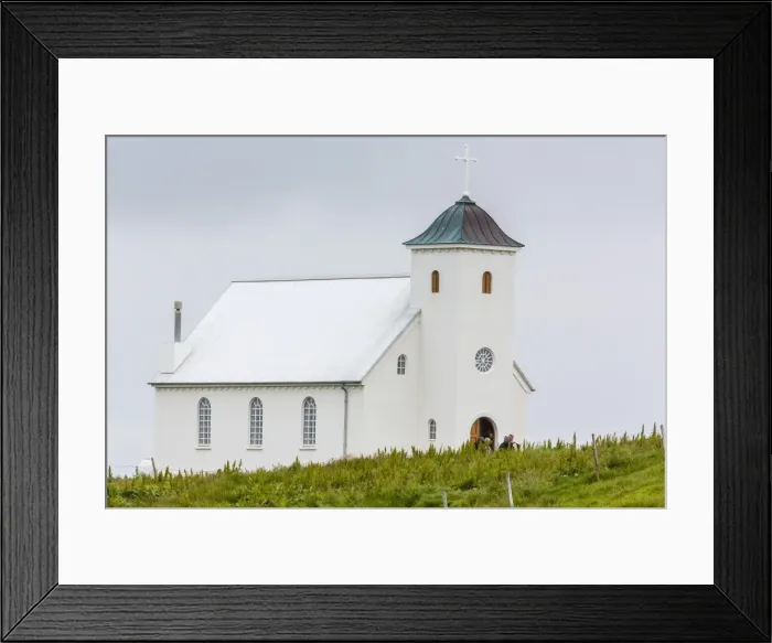 Framed Print : Church on Flatey Island, Iceland, Polar Regions Framed Print : Church on Flatey Island, Iceland, Polar Regions