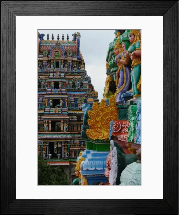 Framed Print : Temple at Manargudi, Tamil Nadu, India, Asia Framed Print : Temple at Manargudi, Tamil Nadu, India, Asia