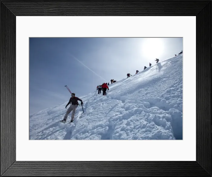 Framed Print : Ski touring in the Alps, ascent to Punta San Matteo, on the border of Lombardia and Trentino-Alto Adige, Italy, Europe Framed Print : Ski touring in the Alps, ascent to Punta San Matteo, on the border of Lombardia and Trentino-Alto Adige, Italy, Europe