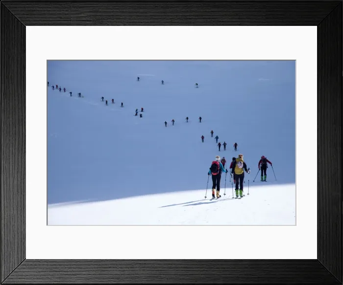 Framed Print : Ski touring in the Alps, ascent to Punta San Matteo, on the border of Lombardia and Trentino-Alto Adige, Italy, Europe Framed Print : Ski touring in the Alps, ascent to Punta San Matteo, on the border of Lombardia and Trentino-Alto Adige, Italy, Europe