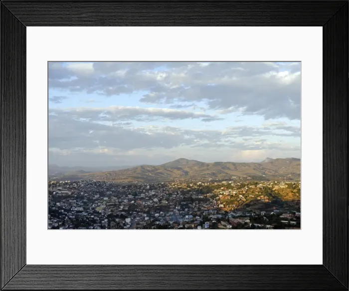 Framed Print : Overview from the upper town, Fianarantsoa, Madagascar, Africa Framed Print : Overview from the upper town, Fianarantsoa, Madagascar, Africa