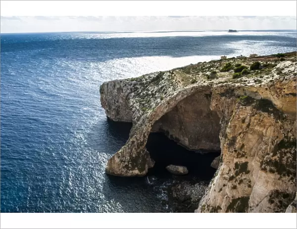 The landscape around the Blue Grotto, Malta, Mediterranean, Europe