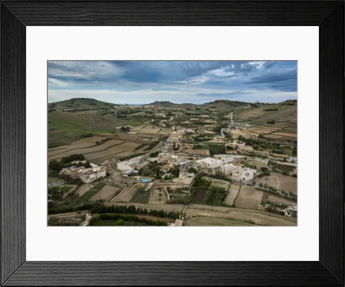 Framed Print : Landscape of Gozo, Malta, Europe Framed Print : Landscape of Gozo, Malta, Europe