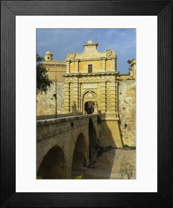 Framed Print : The town of Imdima (Mdina), Malta, Europe Framed Print : The town of Imdima (Mdina), Malta, Europe