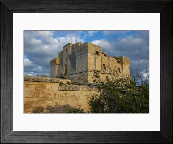 Framed Print : San Lucjan Castle near Birzebbuga, Malta, Europe Framed Print : San Lucjan Castle near Birzebbuga, Malta, Europe